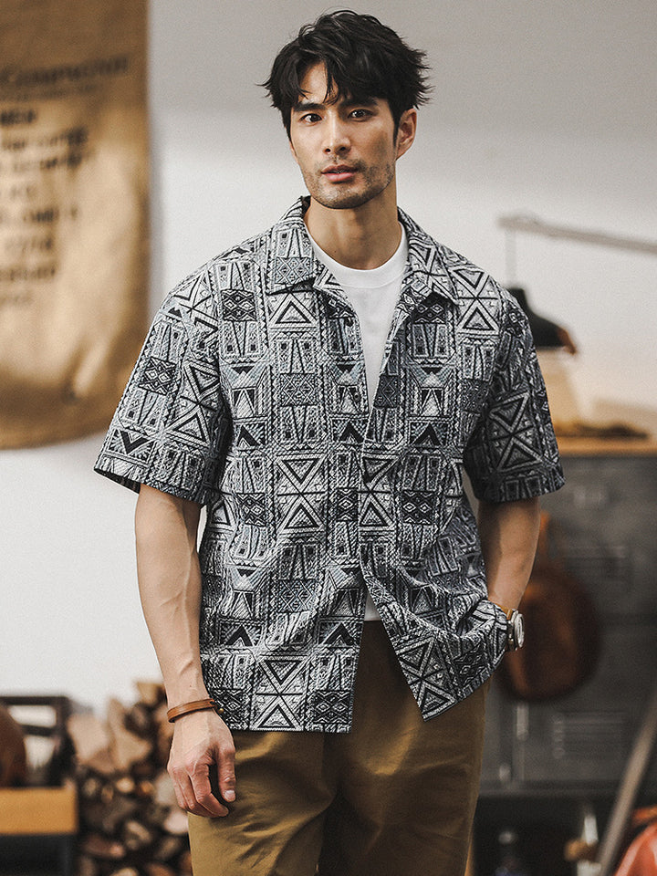 J&B Tribal Pattern Shirt