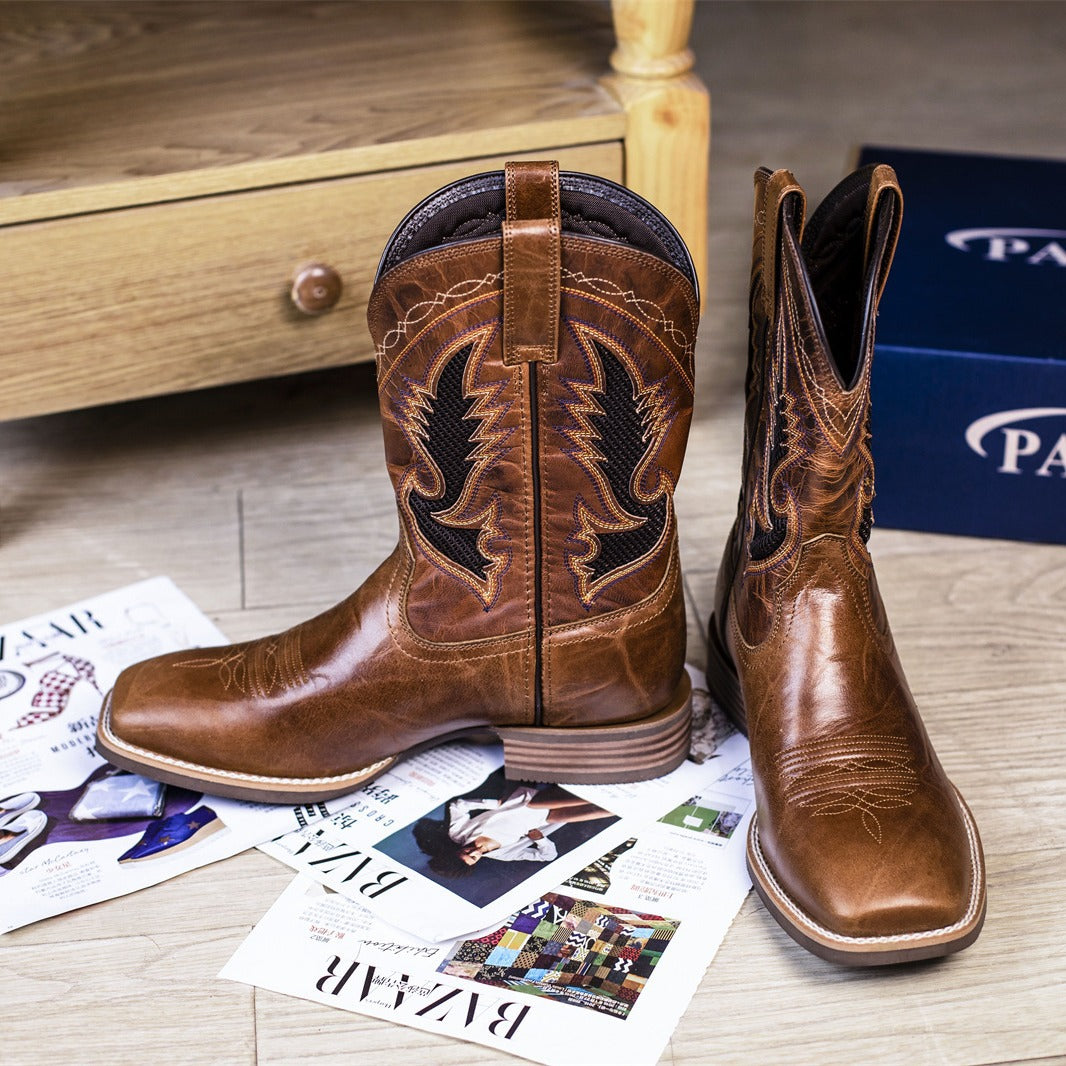 J&B Kaptan Jack Kahverengi Erkek Western Çizme M3501