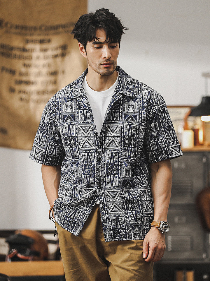 J&B Tribal Pattern Shirt